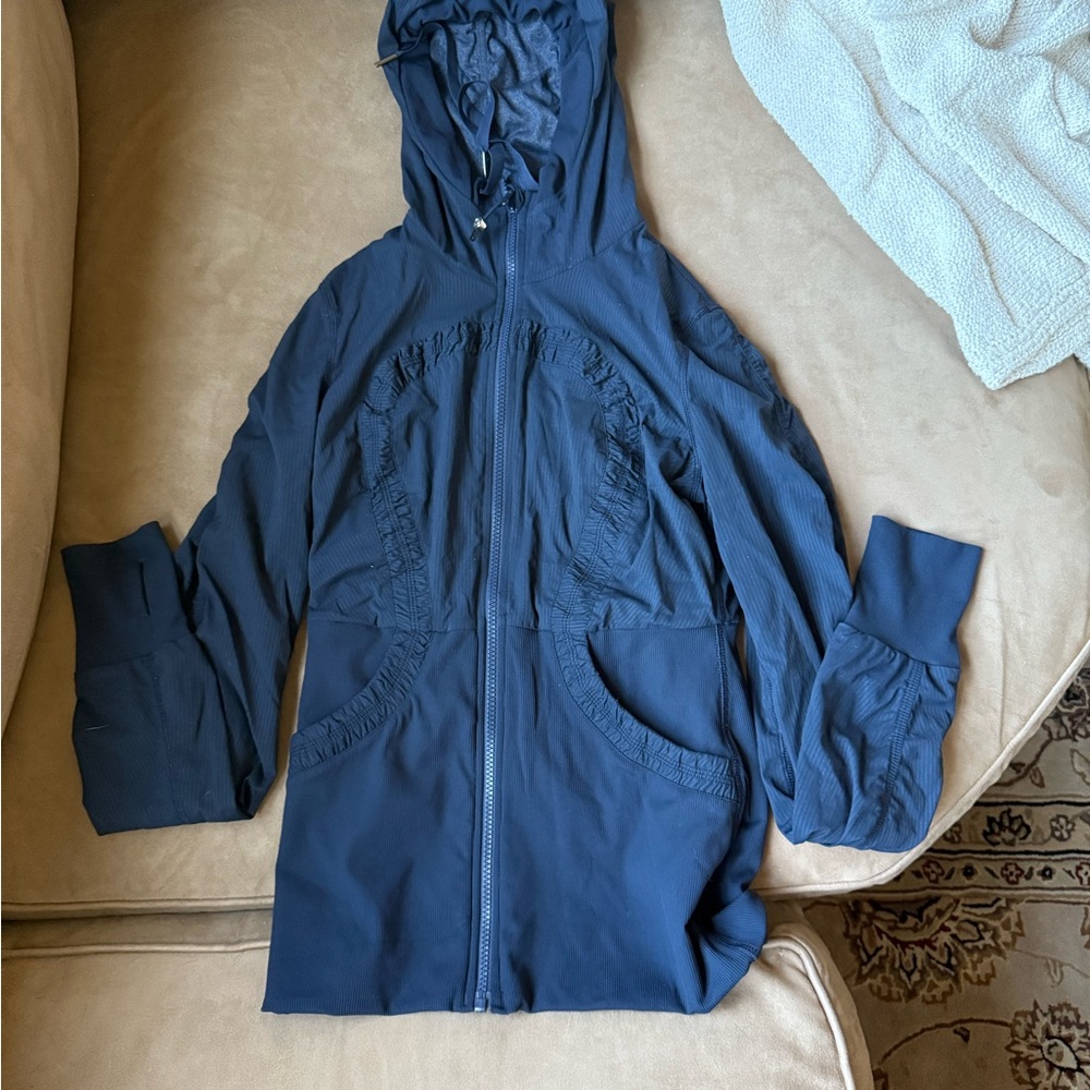 lululemon athletica reversible Blue Hooded Jacket